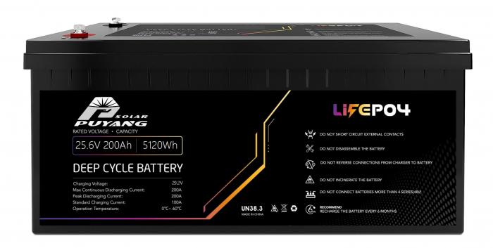 25.6V 200AH LiFePO4 Battery PY-LFP25.6-200